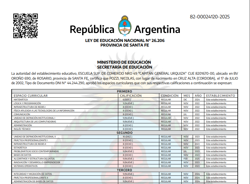 Título Técnico Superior