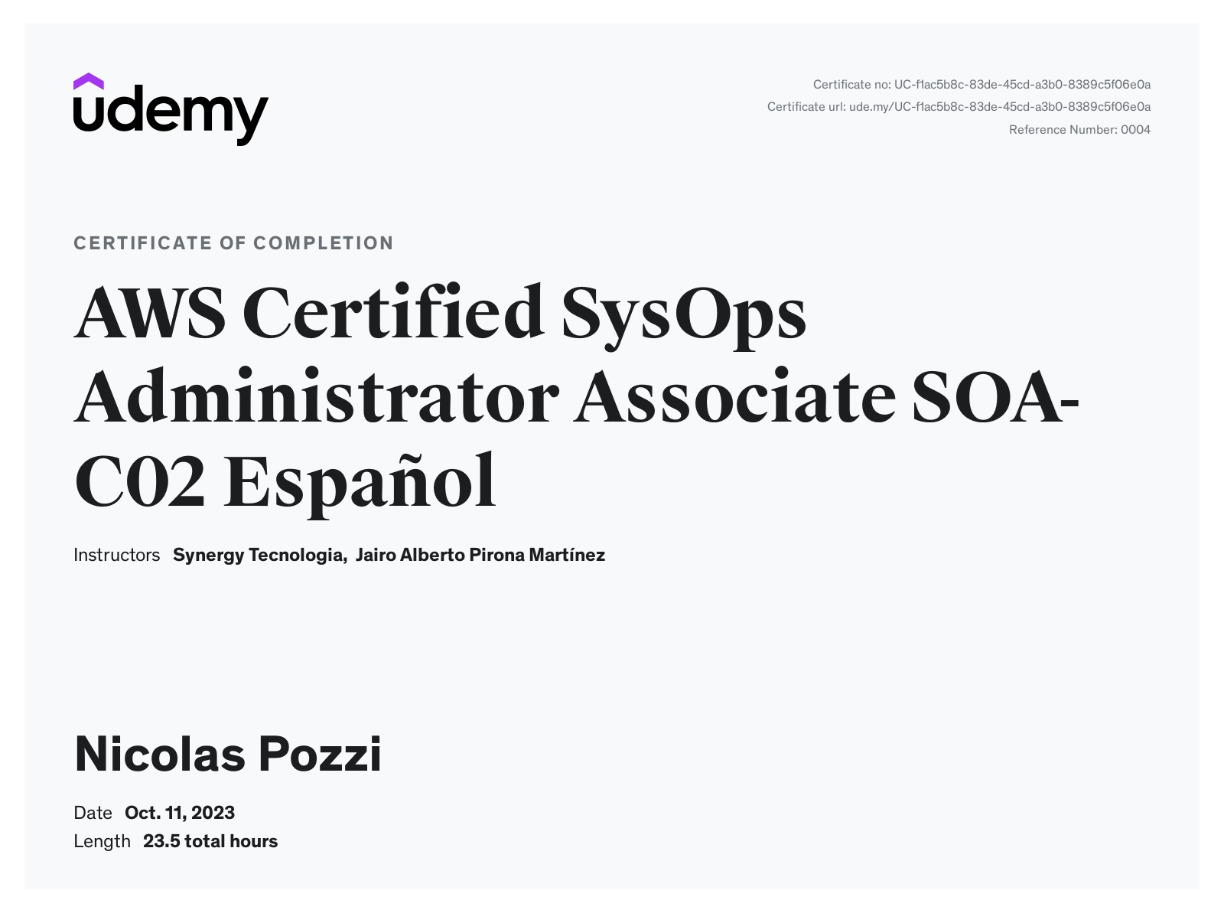 AWS Certified SysOps Administrator Associate SOA-C02
